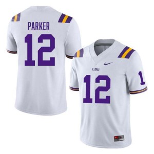 #12 Kyle Parker Tiger Nation White Mens Jersey NCAA College Football 206224-869
