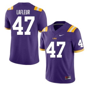 #47 JD LaFleur Fighting Tigers Purple Mens Jersey 2024-25 College Football 578538-500