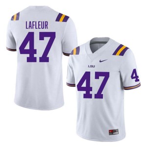 #47 JD LaFleur Tiger Nation White Men's Jersey Alumni College Football 916756-361