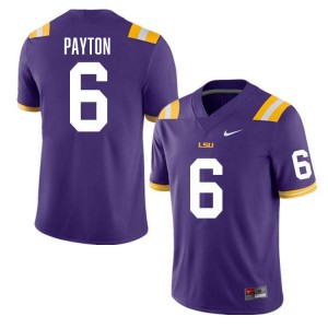 #6 Patrick Payton Geaux Tigers Purple Men Jersey Player College Football 399505-422