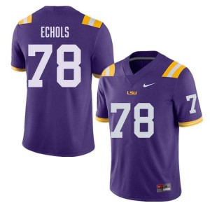 #78 Coen Echols LSU Purple Mens Jersey NCAA College Football 416443-247