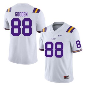 #88 Bernard Gooden Geaux Tigers White Men Jersey 2024 College Football 550495-456