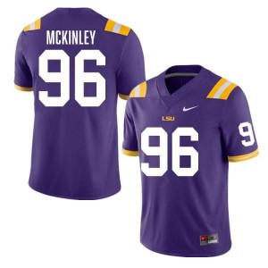 #96 Dominick McKinley LSU Purple Men Jersey 2024 College Football 563720-518