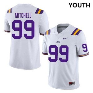 #99 Sydir Mitchell Tiger Nation White Youth Jersey High School College Football 187406-561