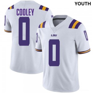 #0 Tamarcus Cooley Tigers White Youth Jersey 2024 College Football 687747-750