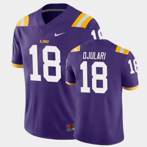 #18 BJ Ojulari Fighting Tigers Purple Men's Jersey Game 423803-846