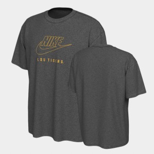 LSU Tigers Charcoal Mens T-Shirt Washed Max90 375980-993