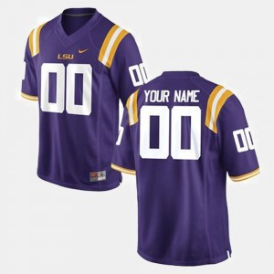 #00 Custom Fighting Tigers Purple Men Jersey College Football 529771-709