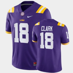#18 Damone Clark LSU Purple Men Jersey Game College Football 280742-297