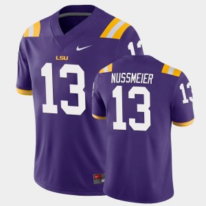 #13 Garrett Nussmeier LSU Tigers Purple Mens Jersey Game 113217-287