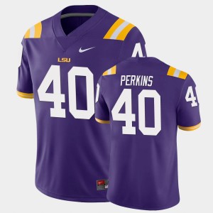 #40 Harold Perkins Tiger Nation Purple Men Jersey Game 696806-489