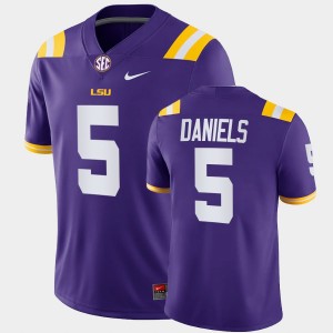 #5 Jayden Daniels LSU Purple Men Jersey 2022 Trade College Football 288759-297