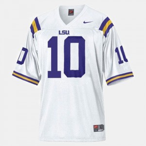 #10 Joseph Addai LSU Tigers White Youth Jersey College Football 372179-789