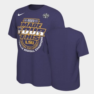 Tigers Purple Men T-Shirt Regional Champions March Madness 835329-472