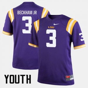 #3 Odell Beckham Jr LSU Purple Youth Jersey Alumni Football Game 377988-810