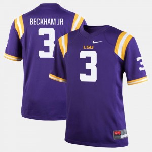 #3 Odell Beckham Jr Tiger Nation Purple Mens Jersey Alumni Football Game 576744-301