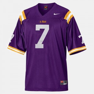 #7 Patrick Peterson Fighting Tigers Purple Men's Jersey College Football 196612-439