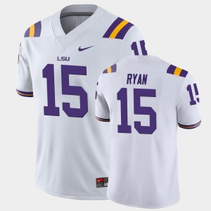 #15 Sage Ryan Louisiana State Tigers White Mens Jersey Game 304913-929