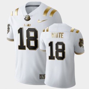 #18 Tre'Davious White Tigers White Men's Jersey Limited Golden Edition 563221-968