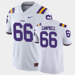 #66 Will Campbell LSU White Men's Jersey Game 308102-103