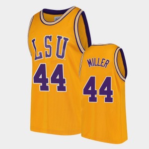 #44 Adam Miller Tigers Gold Men Jersey 2021 Transfer Home College Basketball 846398-912