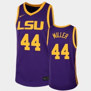 #44 Adam Miller LSU Purple Mens Jersey 2021 Transfer Away College Basketball 862078-398