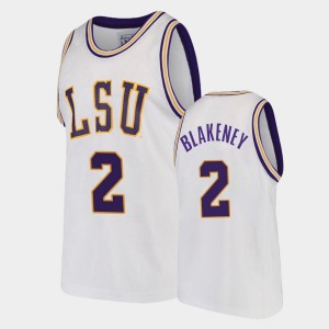 #2 Antonio Blakeney Tiger Nation White Men's Jersey College Basketball 181518-679