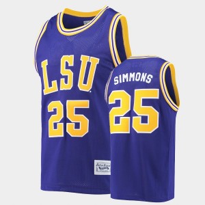 #25 Ben Simmons LSU Purple Men Jersey Commemorative Classic Commemorative Basketball 869441-270