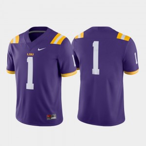 #1 Tiger Nation Purple Men Jersey College Football Game 198027-206