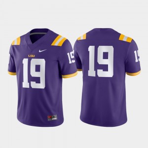 #19 LSU Purple Men Jersey Game 818940-453
