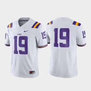 #19 Tigers White Mens Jersey Game 487840-130