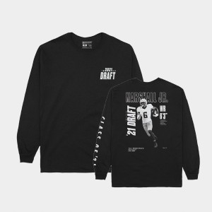 Terrace Marshall Jr. Tigers Black Men's T-Shirt Player Graphic Long Sleeve 2021 NFL Draft 674663-516