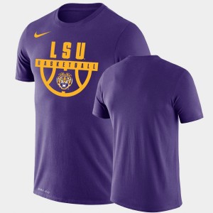 LSU Tigers Purple Men T-Shirt Performance Basketball Drop Legend 106467-603