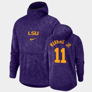 #11 Charles Manning Jr. Geaux Tigers Purple Men's Hoodie Pullover Team Logo Basketball Spotlight 586204-887