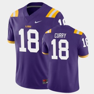 #18 Chris Curry Fighting Tigers Purple Men's Jersey College Football Game 893213-229