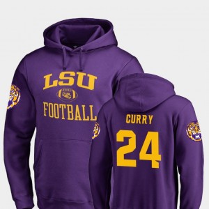 #24 Chris Curry Tigers Purple Men Hoodie College Football Neutral Zone 617096-263