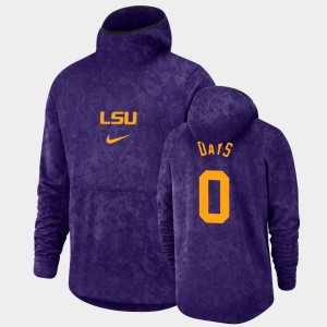 #0 Darius Days LSU Purple Men's Hoodie Pullover Team Logo Basketball Spotlight 618378-276