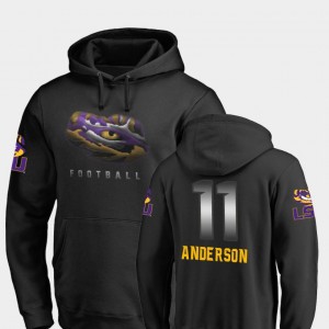 #11 Dee Anderson Tigers Black Mens Hoodie Football Midnight Mascot 524170-891