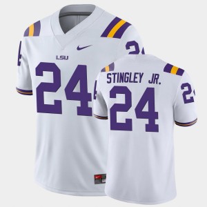 #24 Derek Stingley Jr. Tiger Nation White Men Jersey Game College Football 184949-380