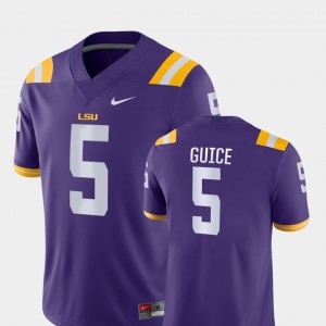 #5 Derrius Guice Fighting Tigers Purple Men's Jersey College Football Game 958093-499