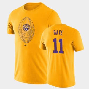 #11 Ali Gaye LSU Gold Men's T-Shirt Legend Football Icon 840351-357
