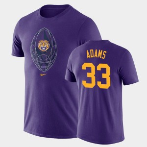 #33 Jamal Adams Tigers Purple Men T-Shirt Legend Football Icon 462250-779