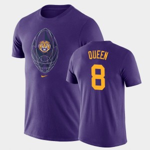 #8 Patrick Queen Tiger Nation Purple Men's T-Shirt Legend Football Icon 763934-222