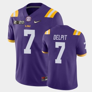 #7 Grant Delpit LSU Purple Mens Jersey 2020 Football Game 879962-505