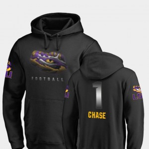 #1 Ja'Marr Chase Fighting Tigers Black Men Hoodie Football Midnight Mascot 510348-680