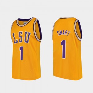 #1 Javonte Smart Tigers Gold Mens Jersey College Basketball Replica 241725-638