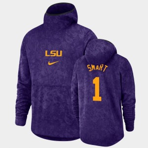 #1 Javonte Smart LSU Tigers Purple Men's Hoodie Pullover Team Logo Basketball Spotlight 537685-592