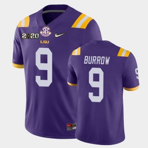 #9 Joe Burrow Tiger Nation Purple Men Jersey 2020 National Champions Game 147910-221