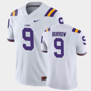 #9 Joe Burrow LSU White Men's Jersey College Football Game 775941-118
