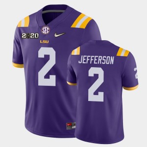 #2 Justin Jefferson Tigers Purple Mens Jersey 2020 Football Game 723167-371